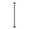 Z-Lite Davina 3 Light Outdoor Post Mounted Fixture, 9in. W x 94in. H, Black 5016PHMR-5012P-BK - alternate 1